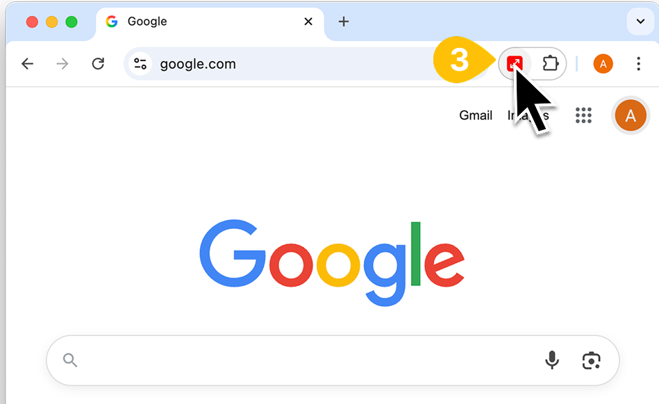 Step 2 — click the Bulk Image Resizer icon